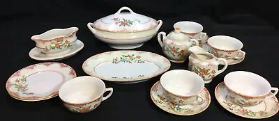 Vintage Child’s Play Tea Set 18 Piece Porcelain Japan • $21.95