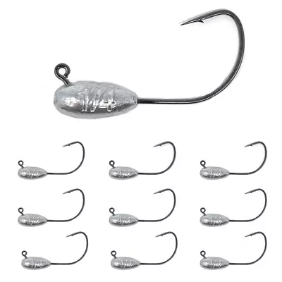 Reaction Tackle Lead Tube Jig Heads-10-Pack- For Bass Tube Fishing • $9.99