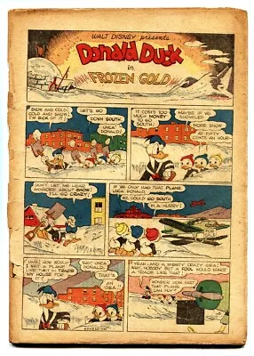 Four Color Comics #62 Bargain Copy 1945- Donald Duck In Frozen Gold Carl Barks • $135