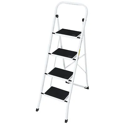 4 Step Ladder With Anti-Slip Sturdy Pedal Convenient Handgrip For Home Kitchen • $47.58