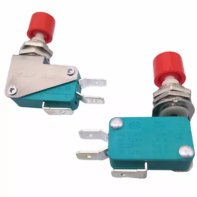 US Stock 2pcs SPDT NO NC Momentary Red Cap Push Button Micro Switch DS438 • $11.82