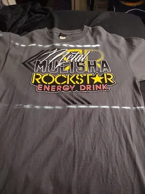 Metal Mulisha X Rockstar Energy Drink T-shirt Large Gray • $15