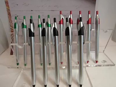 Lot Of 15 Terzetti Silver Click Plastic Pens-Choose Your Colors • $3.99