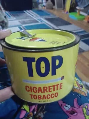 Vintage TOP Cigarette Tobacco Tin With Lid • $10