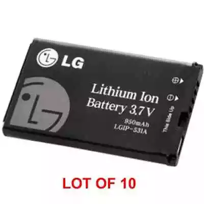 10 LG LGIP-531A OEM Battery Lot Maximo True Saber GB125 GM200 Brio GM205 GB110 • $25.49