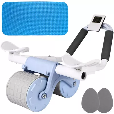 Automatic Rebound Abdominal Wheel Ab Roller Wheel ABS Exercise W/ Elbow Support • $22.99