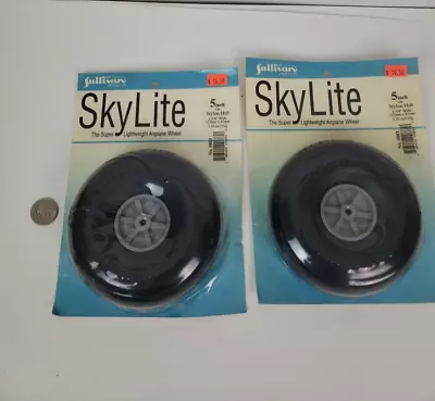 2 Sullivan Products 5  Inch SkyLite Wheels For RC Model Airplanes S883 • $69.99