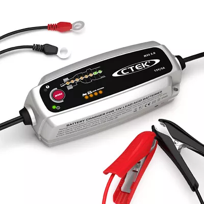 MXS 5.0 12V 5Amp Smart Battery Charger Car Boat 4WD Caravan Bike Marine AGM CTEK • $243.33