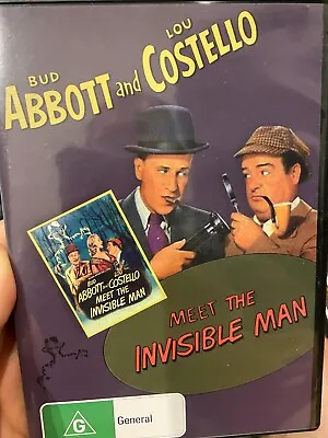 Abbott And Costello Meet The Invisible Man Region 4 DVD (1951 Comedy Movie) • $29.95