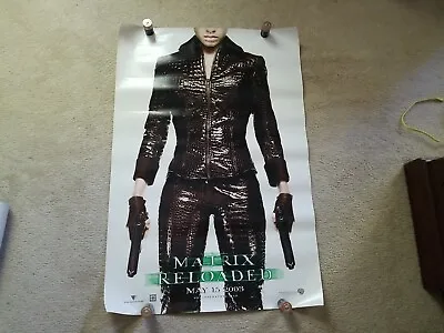 Matrix Reloaded Movie Poster 27  X 40  D/S Jada Pinkett Smith Niobe - A818 • $7.99