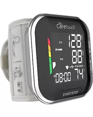 Care Touch Platinum Black Wrist Blood Pressure Cuff Monitor New • $19.99