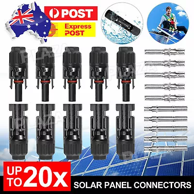 5~20PCS Connectors For MC-4 IP67 Solar Panel 30A Line Plug Socket Male & Female • $7.85