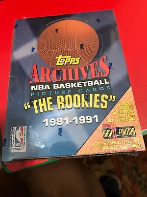 Topps Archives Basketball  The Rookies  1981-1991 Factory Sealed Wax Box -Jordan • $99.95