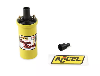 Accel 8140 Ignition Coil Yellow 42000V 9.2K For Primary Points Up To 65000RPM • $97.15