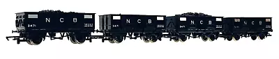 Hornby/triang 00 Gauge - Rake Of 4 Ncb National Coal Board Wagons - Unboxed • £19.95