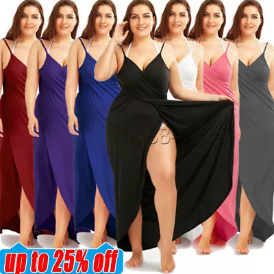 £7.76 • Buy UK Women Bikini Cover Up Swim Beachwear Long Maxi Wrap Sarong Beach Dress Plus