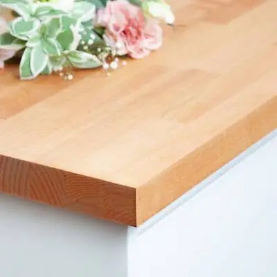 Beech Worktop - Solid Wood Worktop Kitchen Breakfast Bars Real Solid Timber • £43.94