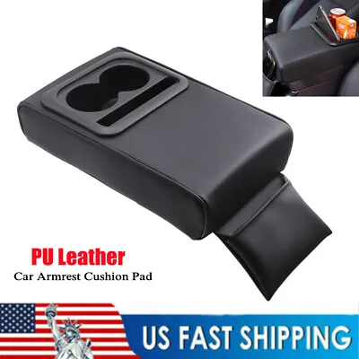 Car Truck Armrest Console Box Cover Heighten Bracket With Rear Seat Cup Holder • $45.49