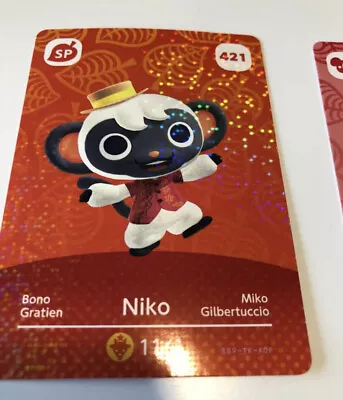 NIKO NPC ANIMAL CROSSING – GENUINE AUTHENTIC Nintendo Amiibo Card Series 5 #421 • $11.95