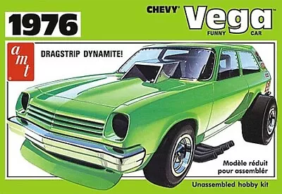 AMT 1976 Chevy Vega Funny Car - Plastic Model Car Kit - 1/25 Scale - #1156 • $26.59