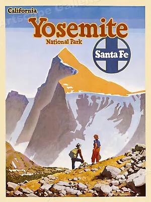 1949 Santa Fe Yosemite Vintage Style Rail Travel Poster - 24x32 • $24.95