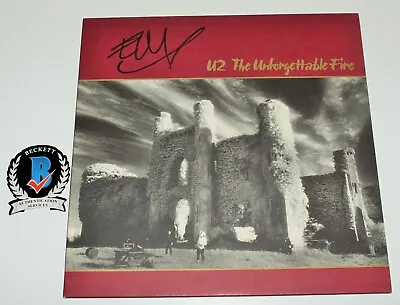 The Edge U2 Signed 'the Unforgettable Fire' Album Vinyl Record Beckett Coa War • $599.99