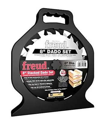 New Freud Sd208s  Pro Dado  Titanium Carbide 8  Saw Blade Kit 8  Set New In Case • $95.99