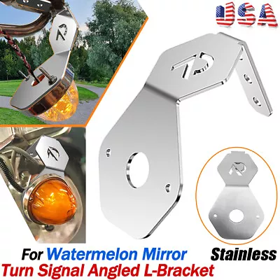 Shift Watermelon Turn Signal Bracket Stainless Universal L-Mirror Angled Bracket • $32.39