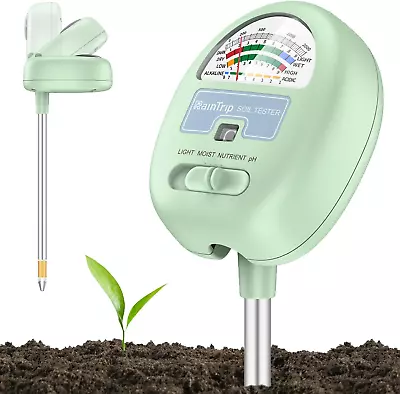 4-In-1 Soil Moisture Meter For Moisture Light Nutrients PH Great For Garden • $30.95