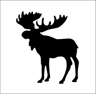 Moose Animal Decal Car Wall Laptop Decal Vinyl Sticker Phone • $5.50