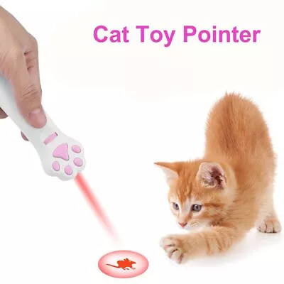 Mouse Shadow Pet LED Laser Cat Toy Pointer Interactive Toy Cat Laser Toy • £8.06