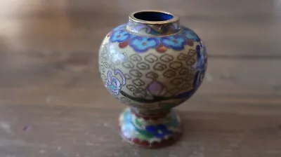 Small Antique / Vintage CLOISONNE Vase 2 3/8  • $54.31