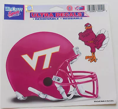 Virginia Tech Hokie Window Sticker Decal NCAA College Football Helmet Lic. • $3.50