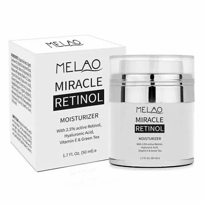 $15.25 • Buy VITAMIN E + 2.5% RETINOL + HYALURONIC ACID HA Organic Anti-Aging Wrinkles Cream 