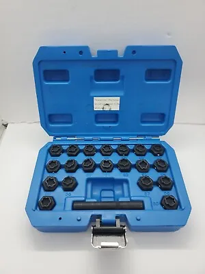 22pc Wheel Locking Lug Nut Master Key Set Lock Removal Tool For BMW Universal • $33.33