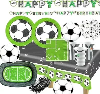 £2.85 • Buy FOOTBALL Theme Birthday Party Tableware Decorations Grassroots Supplies Soccer