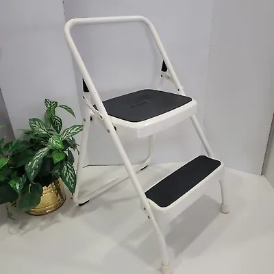 Vintage White Cosco 11-135 Folding 2 Step Stool • $54.99