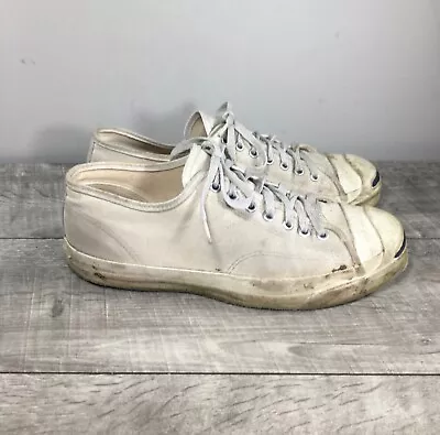 Vintage CONVERSE Jack Purcell Chucks Low Top Shoes Sneakers Kicks Mens Size 10 • $424.98