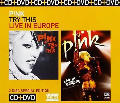 P!nk - Try This / Live In Europe Special Edition Cd + Dvd Pink • £2.49