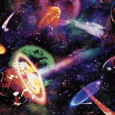 £12.99 • Buy Holden Decor Nebula Space Wallpaper Galaxy Cosmic Dust - Multi/Blue/Black 13230