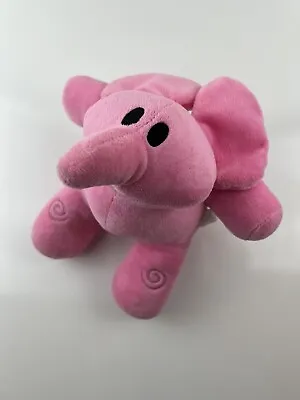 2005 Bandai Pocoyo Elly Pink Elephant Stuffed Animal Pink Plush No Backpack Toy • $14