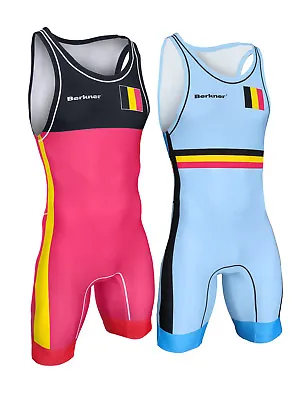 Men's BELGIUM Wrestling Singlet BERKNER Ringertrikot UWW Representative • $59.99