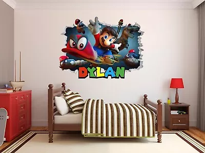 Super Mario Bros Kart  Wall Decor Decal Vinyl Decor Mural 3D Smash  • $38.63