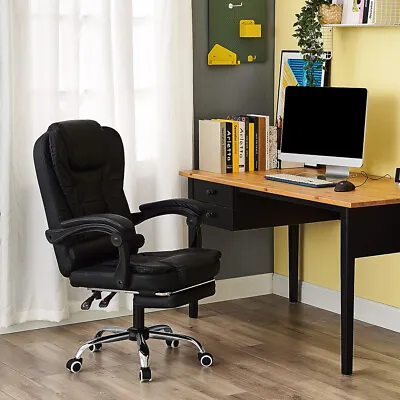 Office Chairs Chair Heavy Duty Executive Reclining Computer Swivel Chair • £59.99