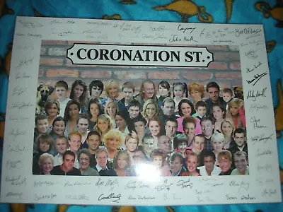 Official Coronation Street Signed Cast Photo 2010 Betty Driver Samia Ghadie Rare • £12.99