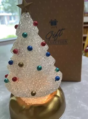 Vintage Avon Twinkle Light Melted Popcorn Plastic Christmas Tree Gold Star W/box • $28.88