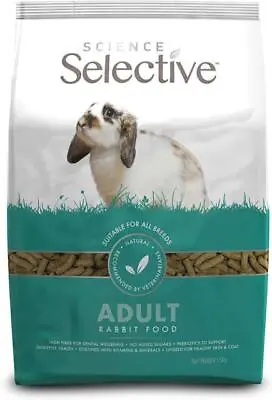 Supreme Petfoods Science Selective Adult Rabbit 1.5kg • £2.99