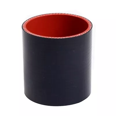 3.5  Inch Straight Silicone Hose Black & Red Color Coupler Tube Intake Pipe 89mm • $5.59