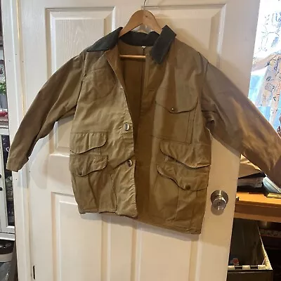 Vintage Filson Seattle USA Wax Cotton 39126 Jacket Men’s Large Otter Green • $150