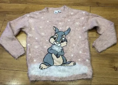 Disney Thumper Rabbit Eyelash Jumper Size Small 6 - 8 May Fit Teen New No Tags • £6.99